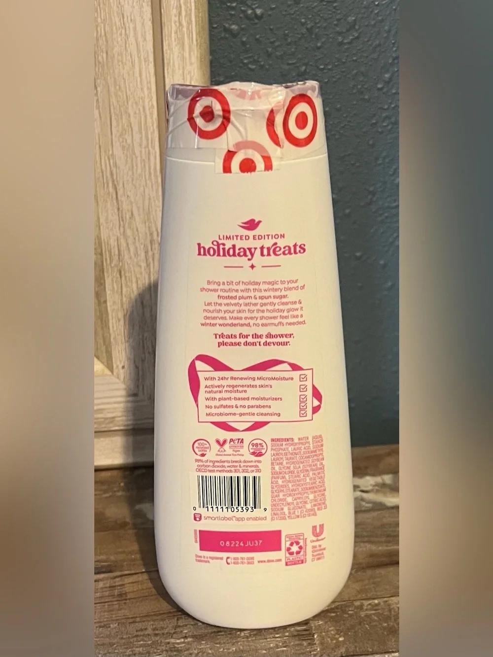 Dove Limited Edition Holiday Treats Frosted Plum Berry Body Wash 20 Ounces New